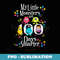100 Days Teacher - Funny My Little Monsters - Creative Sublimation PNG Download