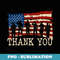 American Flag s Thank you Veterans - PNG Transparent Sublimation File