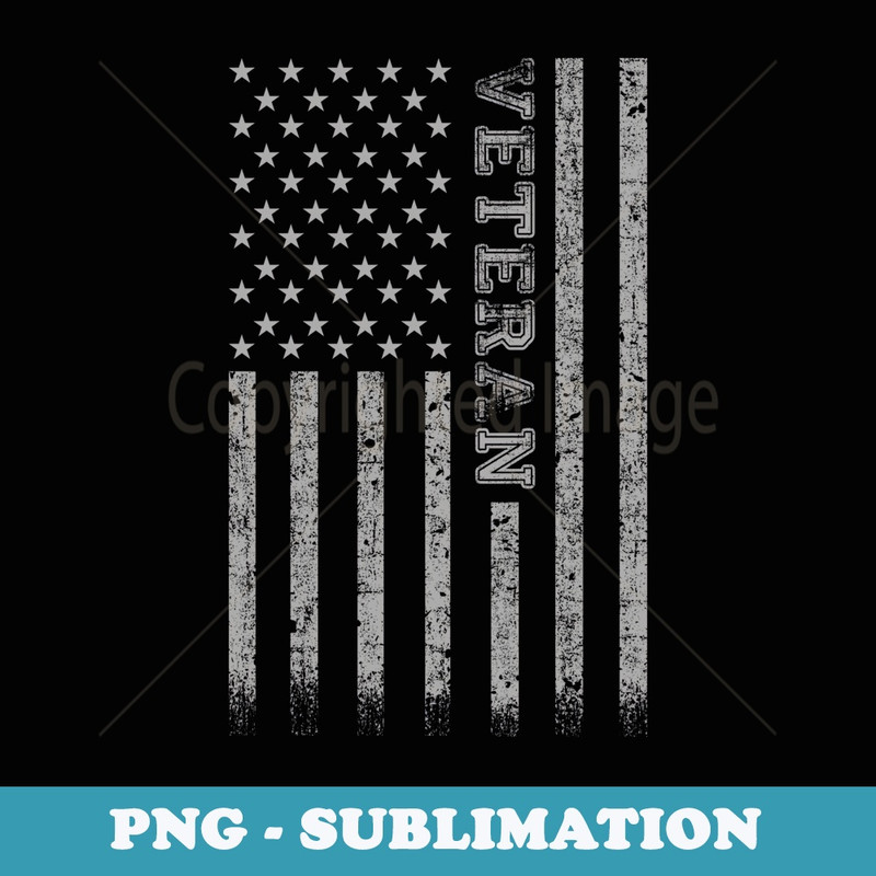 Veteran American Flag - PNG Transparent Sublimation File