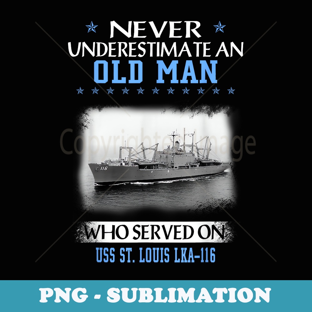 USS St. Louis LKA-116 Veterans Day Father Day - PNG Sublimation Digital Download
