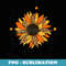 Thankful, Blessed, Kind Of A Mess, Fall Season, Sunflower - PNG Transparent Sublimation File