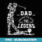Mens Fathers Day - Golfer Dad The Man The Myth The Legend - Creative Sublimation PNG Download