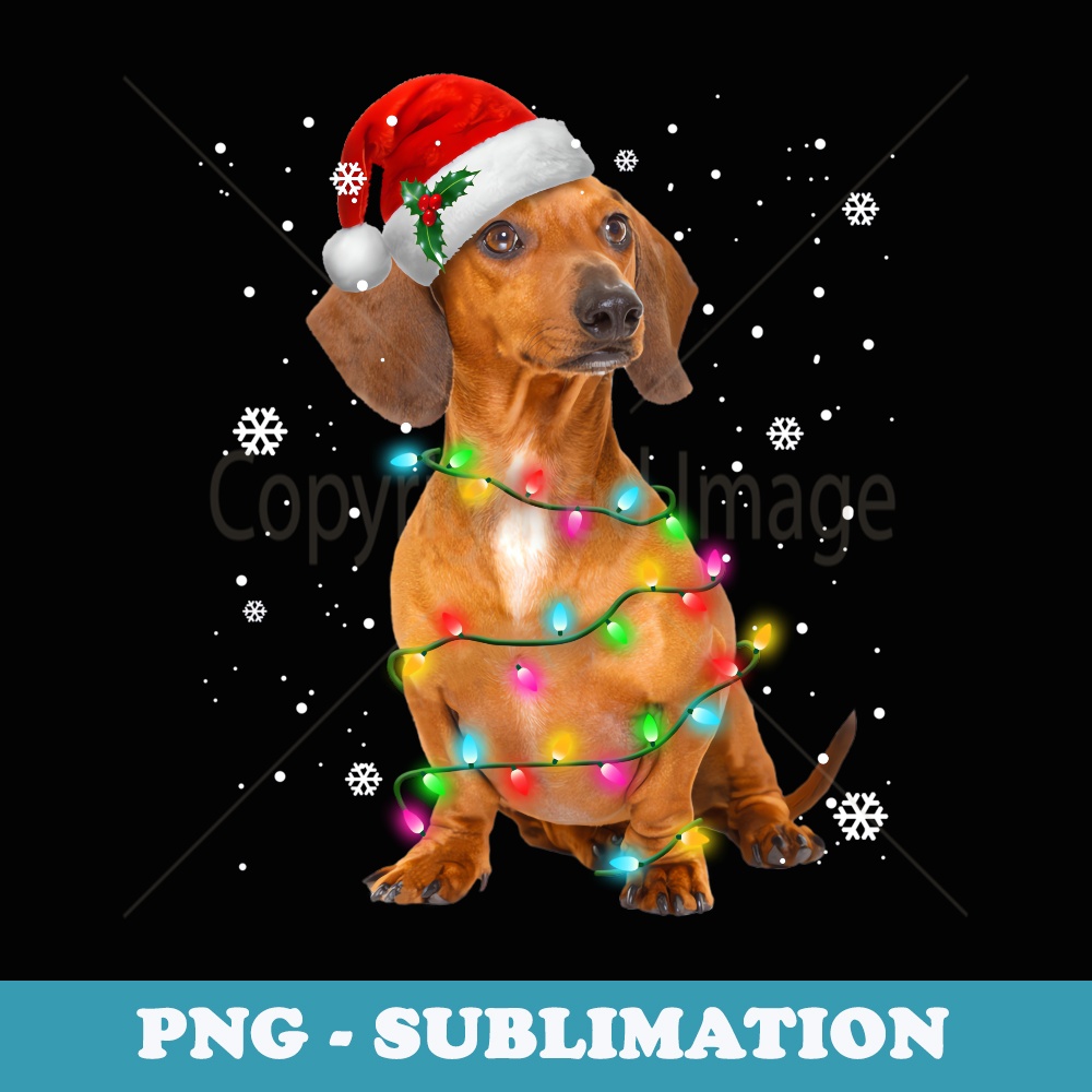 Dachshund Dogs Tree Christmas er Xmas s For Pet Dog - Artistic Sublimation Digital File