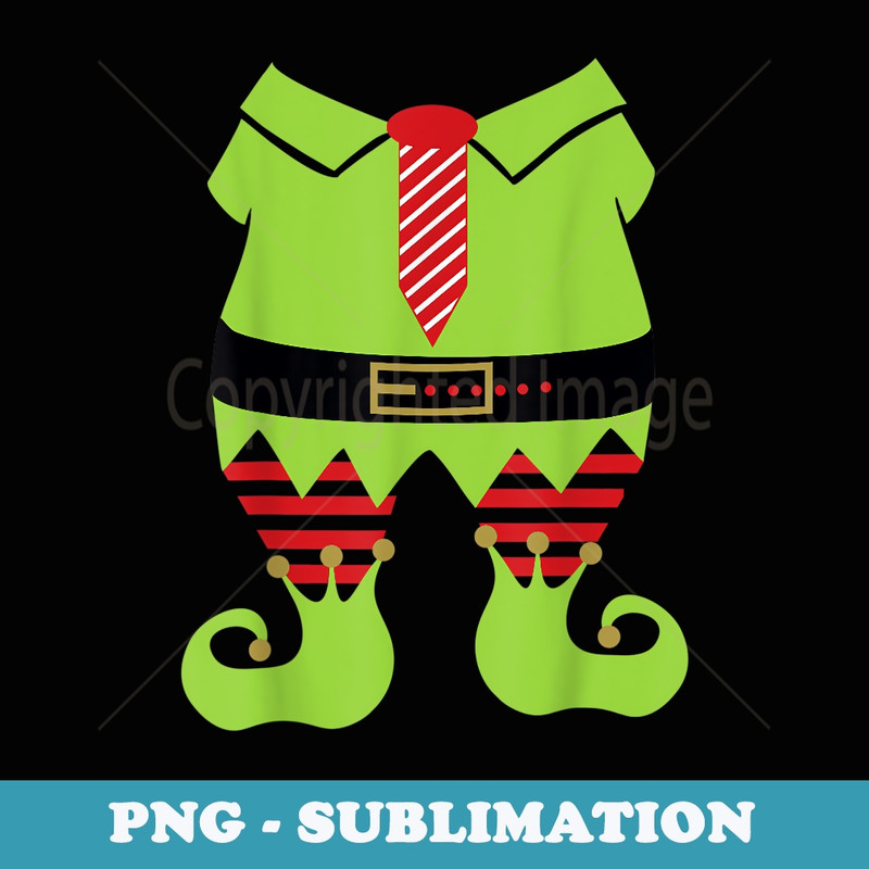 Funny Christmas Xmas Elf Costume - Special Edition Sublimation PNG File