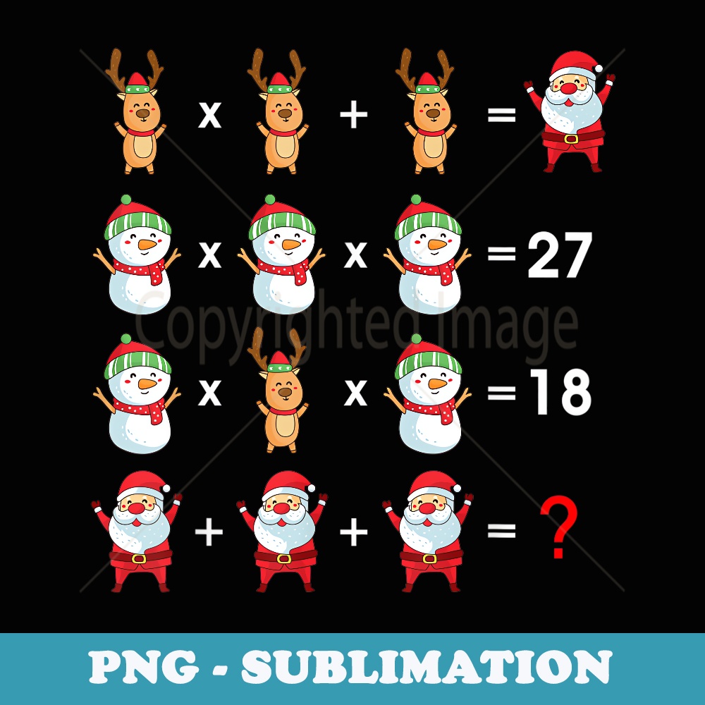 Order of Operations Quiz Funny Math Teacher Christmas - Special Edition Sublimation PNG File