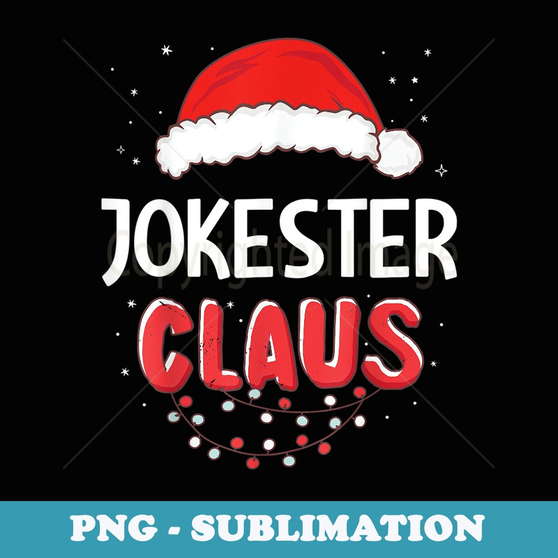 Jokester Santa Claus Christmas Matching Costume - PNG Transparent Sublimation Design