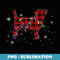 Funny Jack Russell Terrier Dog Christmas Lights Red Plaid - Exclusive Sublimation Digital File