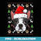 Boston Terrier Ugly Christmas Dog Santa Hat Xmas Boys - Artistic Sublimation Digital File