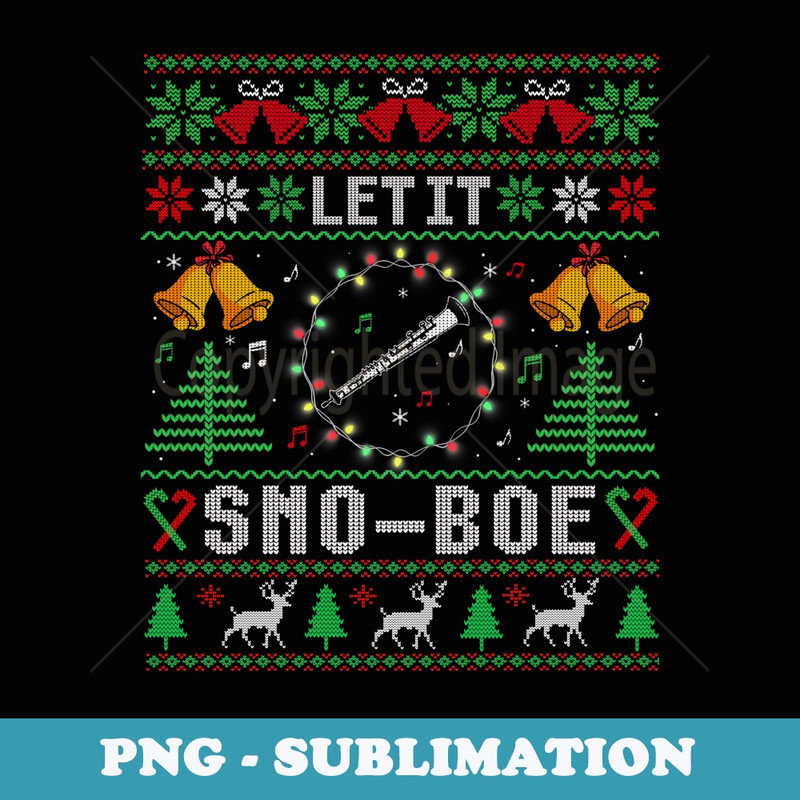 Oboe Christmas Ugly er Oboist Xmas s - Aesthetic Sublimation Digital File
