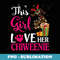 Snow & Xmas s This Girl Love Her Chiweenie Reindeer Hat - Unique Sublimation PNG Download
