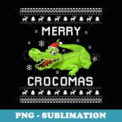 crocodile lover christmas ugly xmas crocodile er - sublimation digital download