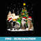 Cat Christmas Scene, Funny Cats, Xmas - Aesthetic Sublimation Digital File