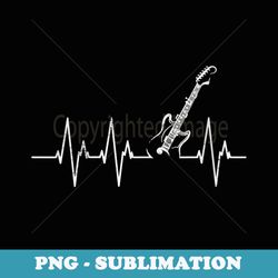 s xmas retro heartbeat guitars ugly christmas guitar music - artistic sublimation digital file