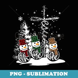 jesus faith hope love snowman funny merry xmas for christian - decorative sublimation png file