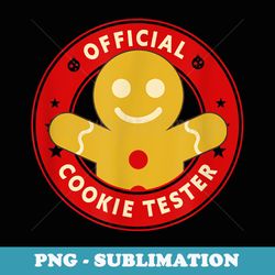 official cookie tester christmas - retro png sublimation digital download