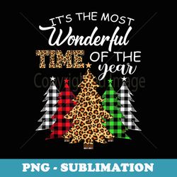 christmas squad leopard plaid xmas tree family matching pj - png sublimation digital download