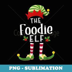 foodie christmas elf matching pajama x-mas party - professional sublimation digital download
