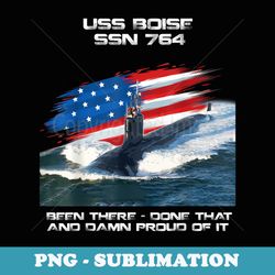 uss boise ssn-764 american flag submarine veteran xmas - png transparent sublimation design