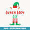 Lunch Lady Elf Matching Family Group Christmas Funny Xmas - Exclusive Sublimation Digital File