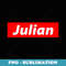 Julian - 90s Streetwear Y2K Outfit - For Julian - Elegant Sublimation PNG Download