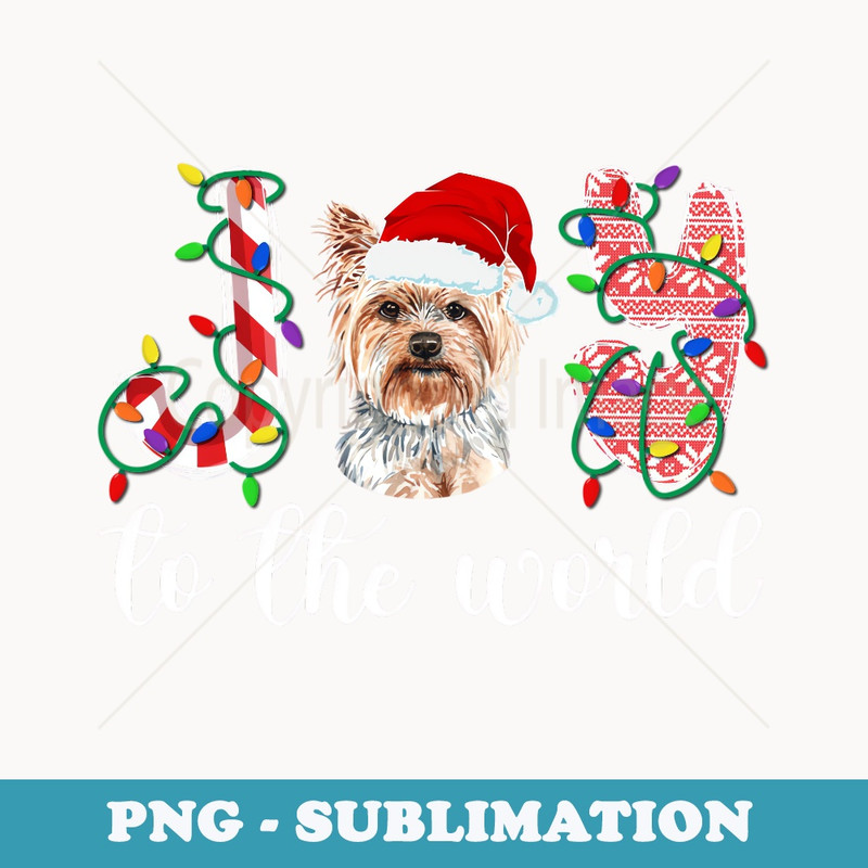 Yorkshire Terrier Christmas Yorkie Xmas Party - PNG Sublimation Digital Download