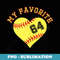 Softball Player 64 Jersey Outfit No #64 Sports Fan - Special Edition Sublimation PNG File