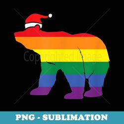xmas gay bear gay dad couple christmas for men - signature sublimation png file