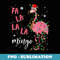 Xmas Pink Flamingo Lights For Christmas Holiday - Special Edition Sublimation PNG File