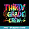 Third Grade Crew Back To School Third Grade Back Tie Dye - Exclusive PNG Sublimation Download