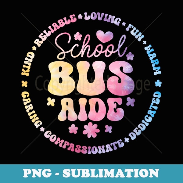 s School Bus Aide Driver Back to School Squad Appreciation - Sublimation PNG File