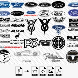 ford svg, ford png, cut files for cricut, silhouette - digital files bundle