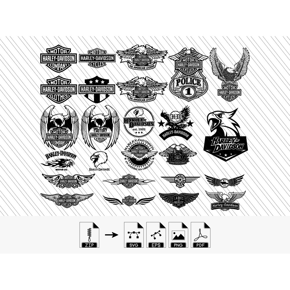 Harley Davidson SVG Harley Davidson PNG Cut Files For Cricut Silhouette Digital Files Bundle3 0