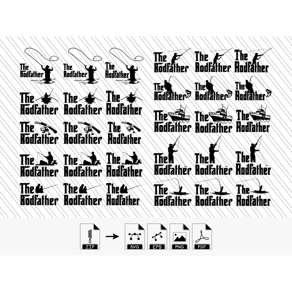 The Rodfather PNG The Rodfather SVG Vector Files Cricut Silhouette Digital Files2 0