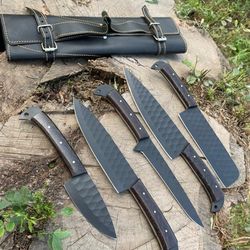 knife set-kitchen knives set-stainless steel/ black coated kitchen knives set for your kitchen use/best gift ever for an