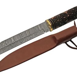 damascus celtic triquetra seax