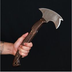 tomahawk tactical axe hand forged hatchet battle axe indian tomahawk engraved with leather case