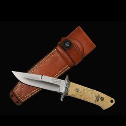 handmade d2 steel hunting knife