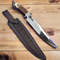 New Custom Handmade D2 Tool Steel Hunting Bowie Knife With Stag Horn Handle And Pure 0