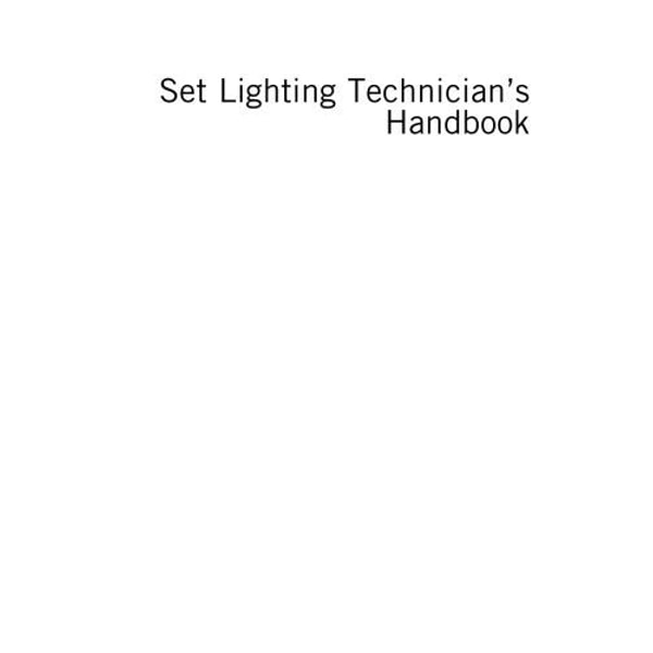 Set Lighting Technicians Handbook 4th. ed PDF instant Downlo | Inspire ...