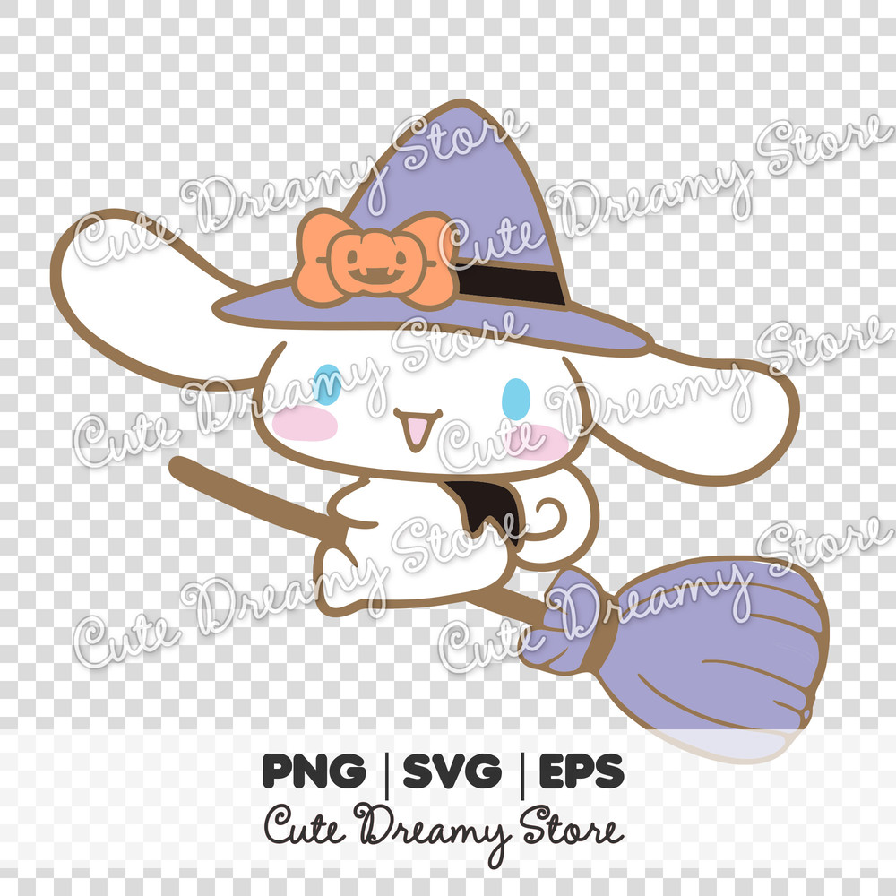Halloween Cinnamoroll Clipart Bundle SVG PNG EPS Vector 4