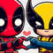 Wolverine And Deadpool Clipart PNG Transparent Backgound 1