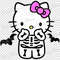 Halloween Skeleton Hello Kitty Clipart SVG PNG EPS Vector 2 1