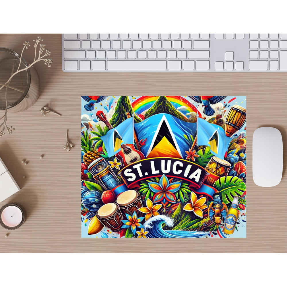 St Lucia Flag Digital Design For Tumblers Mugs TShirts Stickers Celebrate St Lucian Pride Instant 2