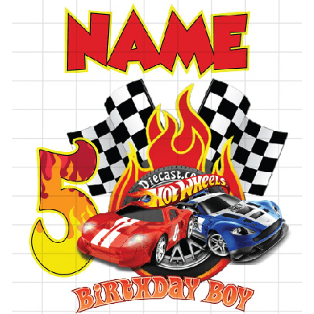 Personalized Hot Wheel Birthday Boy Png Racing Cars Png Monster Truck Png Custom Named Age Birthday 0