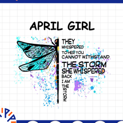 april girl hippie - whisper words of wisdom png, birthday gift, april birthday/ sublimation printing,