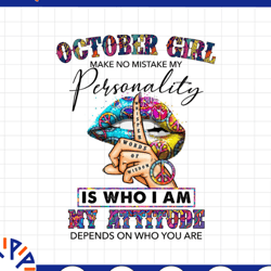 october girl hippie - whisper words of wisdom png, birthday gift, october birthday sublimation printing