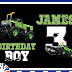 personalized birthday monster truck birthday boy png,truck boy birthday png, monster truck birthday party png