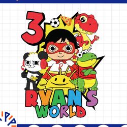 ryans world personalized birthday png, ryans world custom, ryans world personalized png, digital download