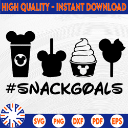 mickey snackgoals svg, disney snacks svg, disney svg, snack goals svg, mickey snackgoals clipart, party svg for cricut,
