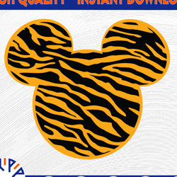 mickey tiger svg, png, dxf for cut files, cricut, silhouettes, scrapbooking, card making, paper crafts, invitations